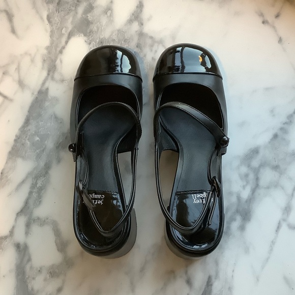 Jeffrey Campbell Glossy Black Maryjane Heels - Picture 12 of 13